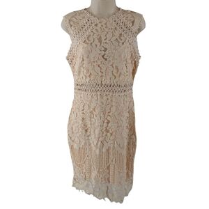 Chic Lace Sleeveless Midi Dress